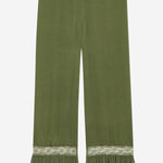 Pantaloni in raso di seta 858258 Y7G273981 SAINT LAURENT 