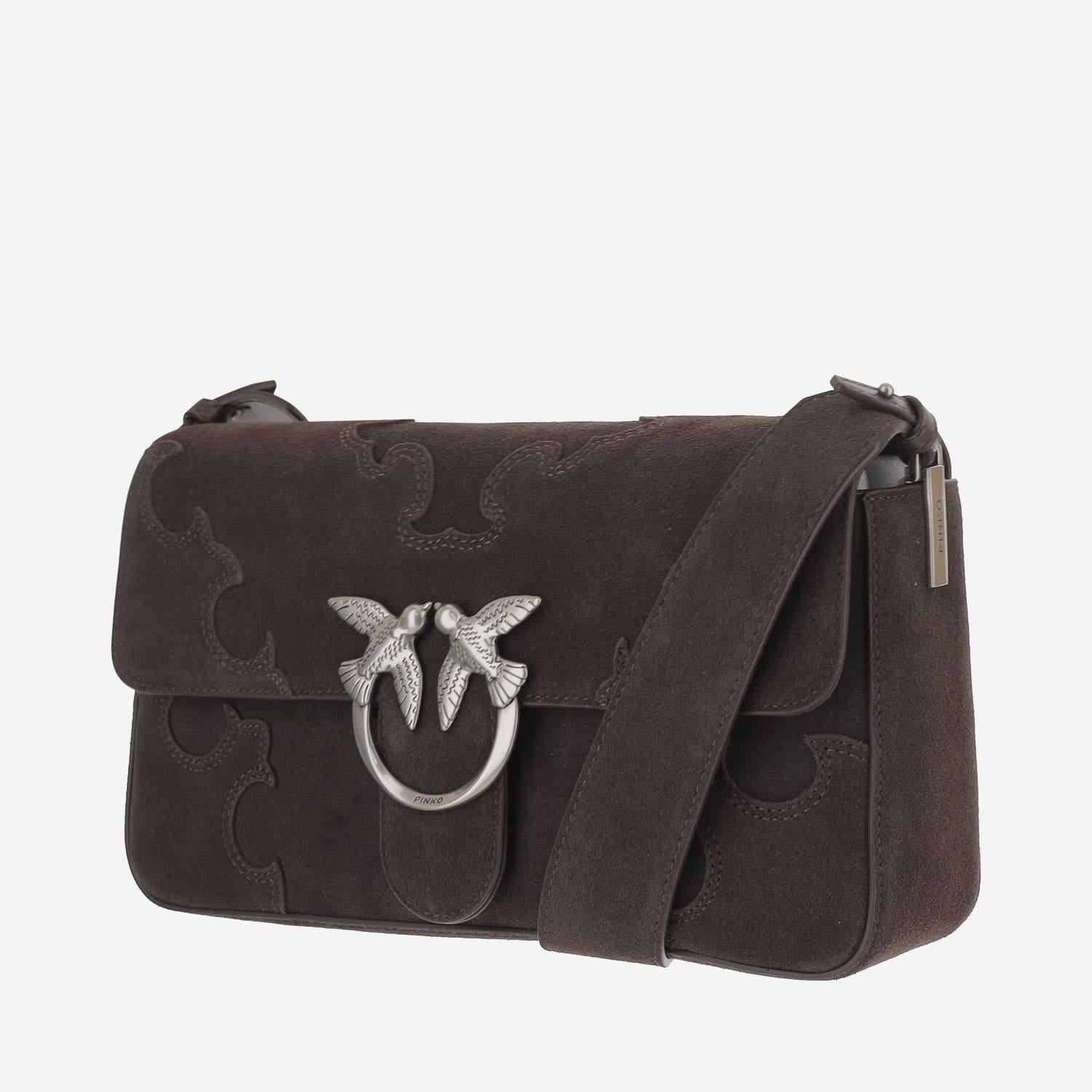 Borsa Love Bag One Slouchy in suede 106243 A0F6M11O PINKO 