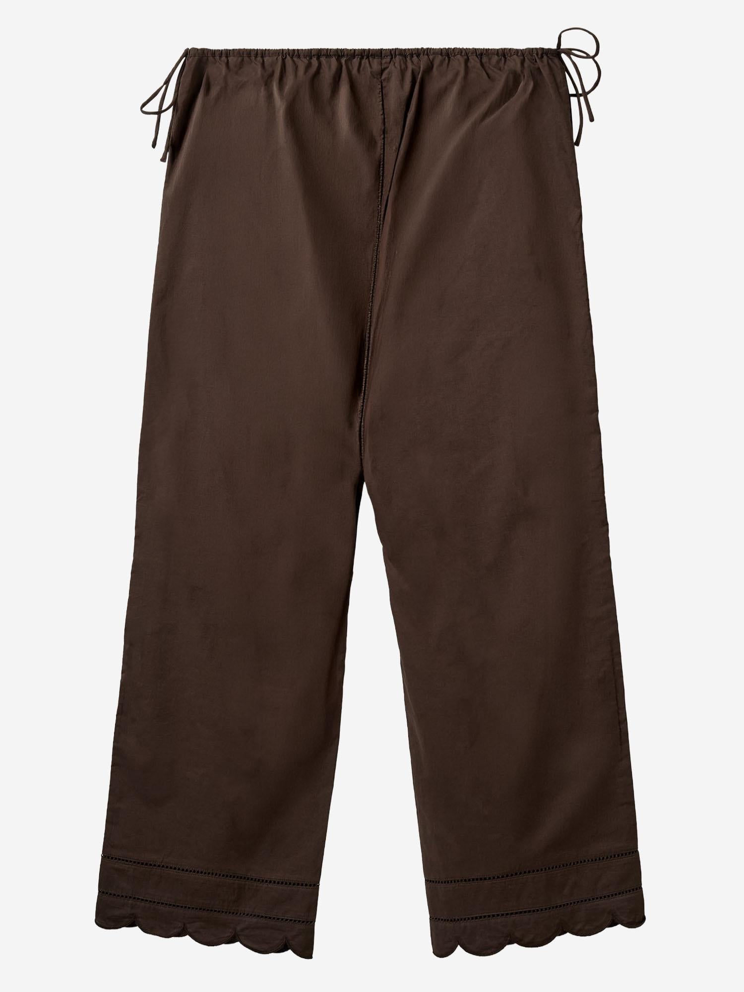 PANTALONI KIRSTEN IN COTONE CON ORLO SMERLATO 20400 512 THE.GARMENT 