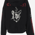 FELPA IN COTONE CON MOTIVO ELLEVEN WDTJ324875U BK WE11 DONE 