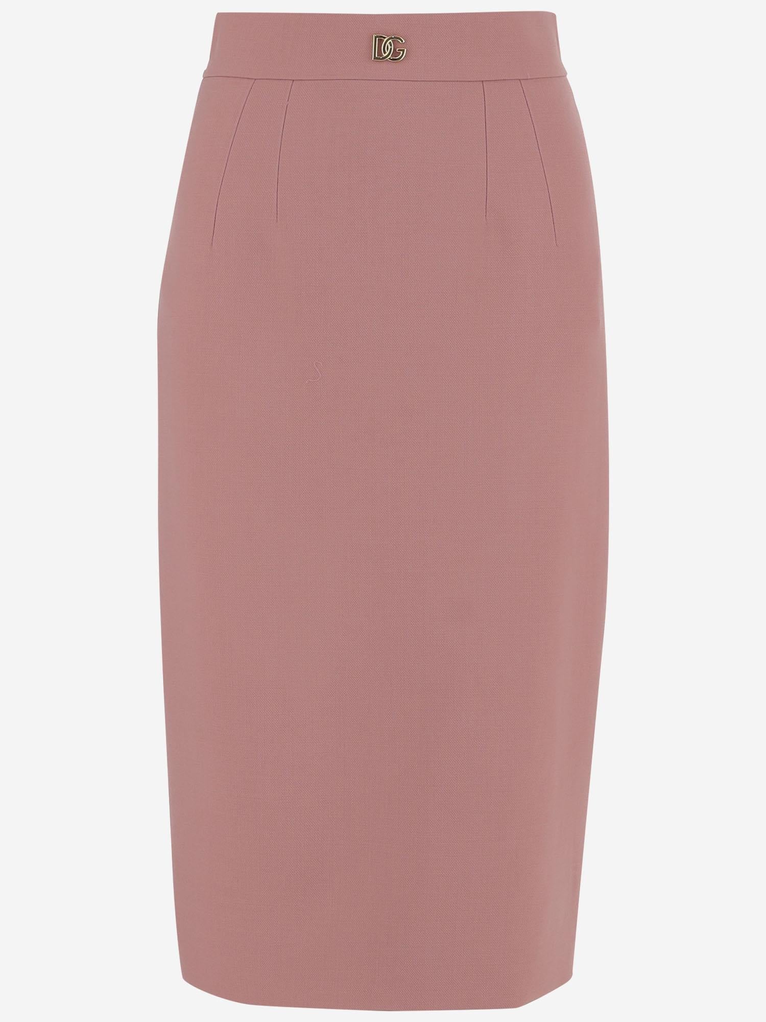 GONNA IN LANA CON LOGO F4CJGT FU2L8F0473 DOLCE & GABBANA 