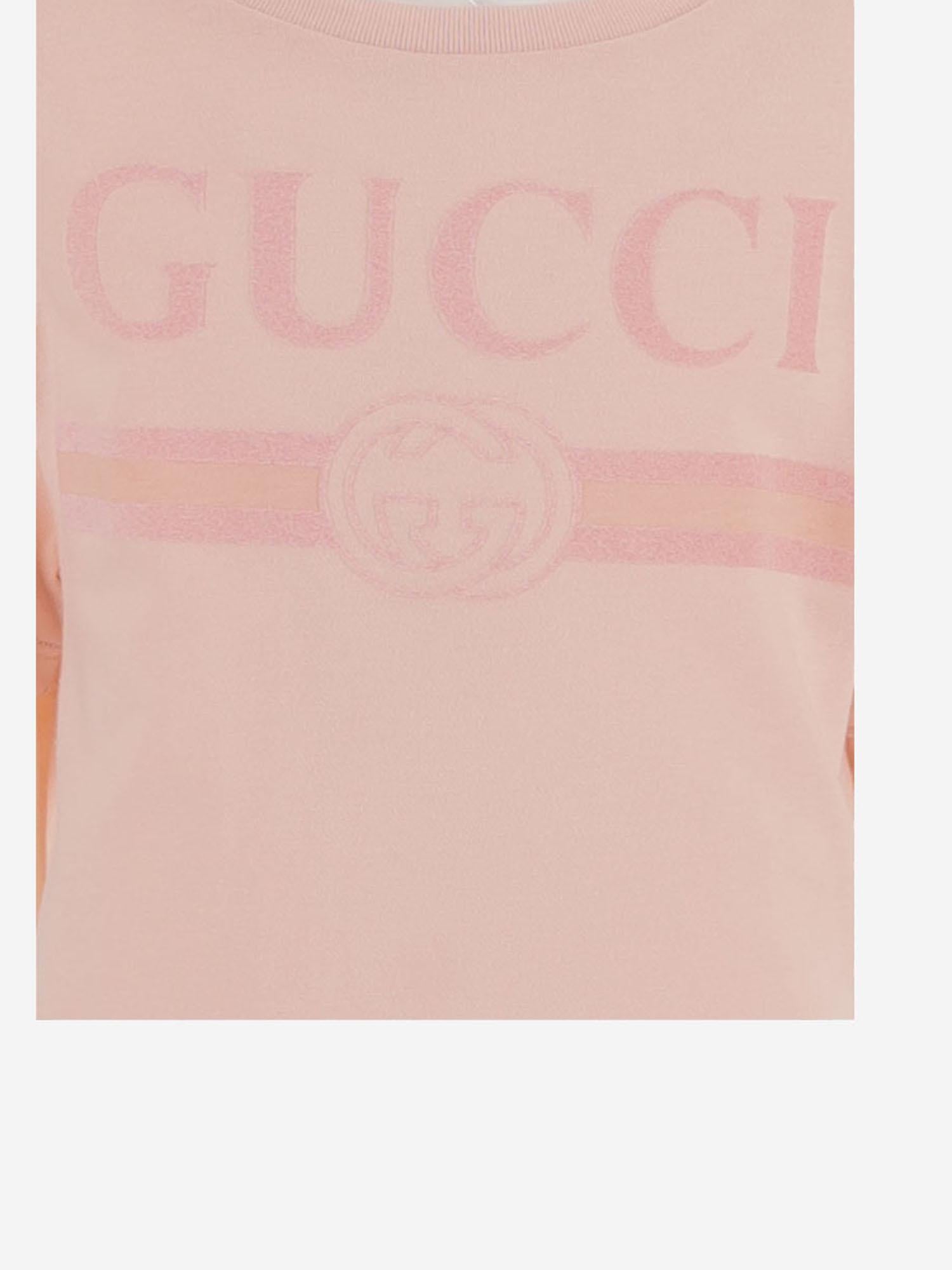 T-SHIRT IN COTONE CON LOGO 547559 XJHO55967 GUCCI KIDS 