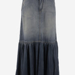 GONNA IN LYOCELL E COTONE CON CINTURA 106595 A37KPJC PINKO 