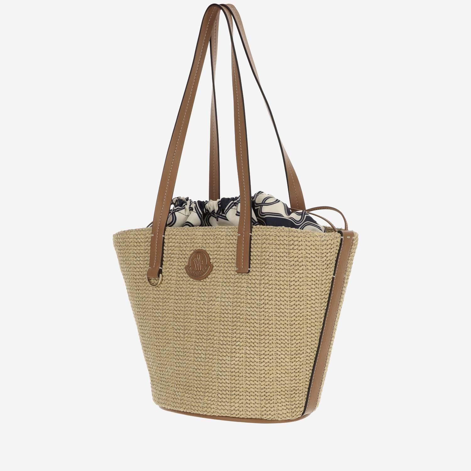 BORSA TOTE PICCOLA HUBBA IN RAFIA 5D00009 M4231F22 MONCLER 