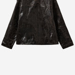 GIUBBOTTO BIKER IN PELLE DI AGNELLO 22178 961 THE.GARMENT 