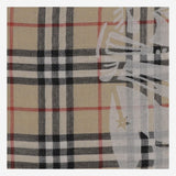 SCIARPA CHECK IN LANA 8105913 SAND BURBERRY 