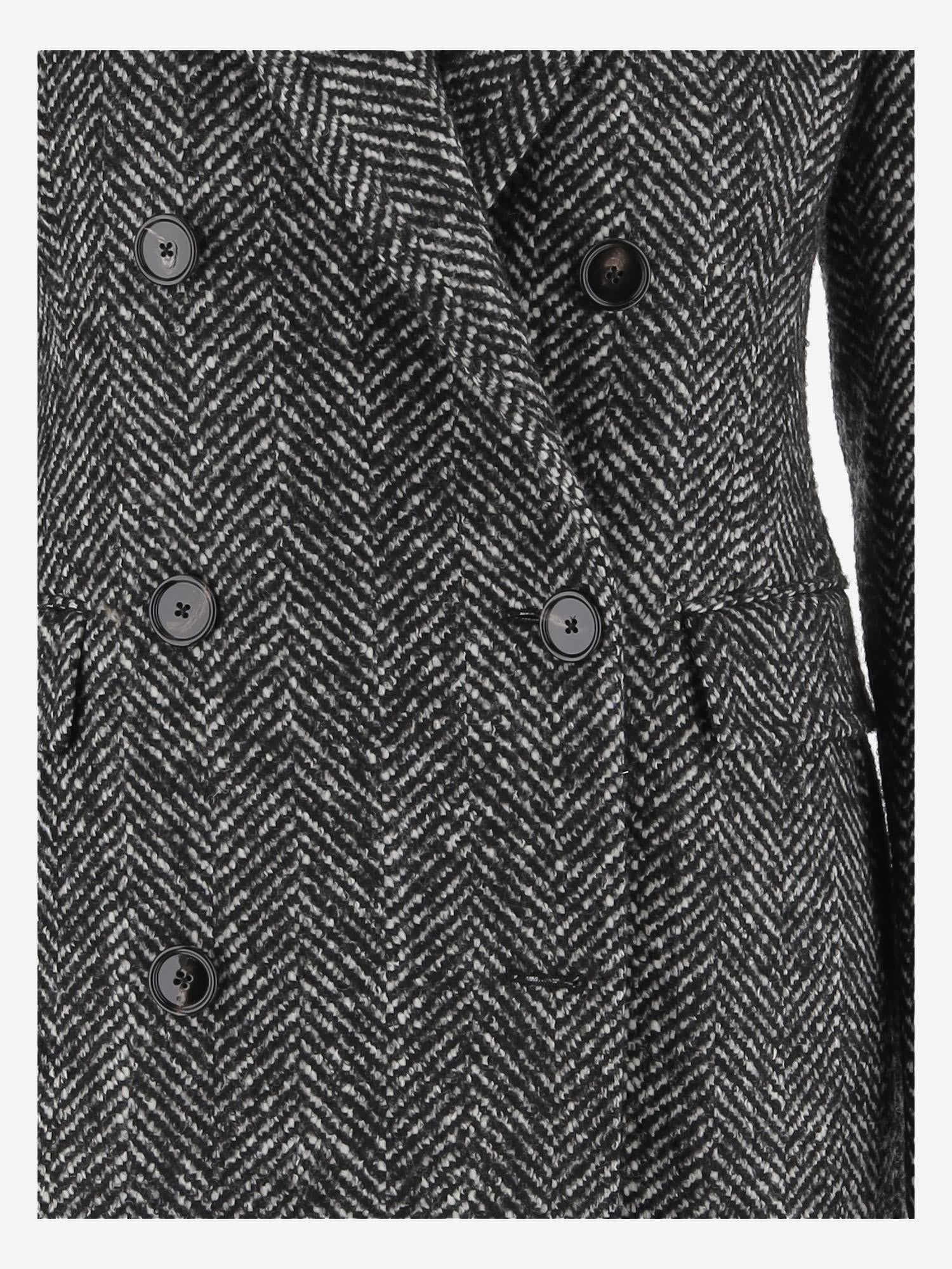 CAPPOTTO DOPPIOPETTO IN MISTO LANA CMERYL 340218N645 TAGLIATORE 