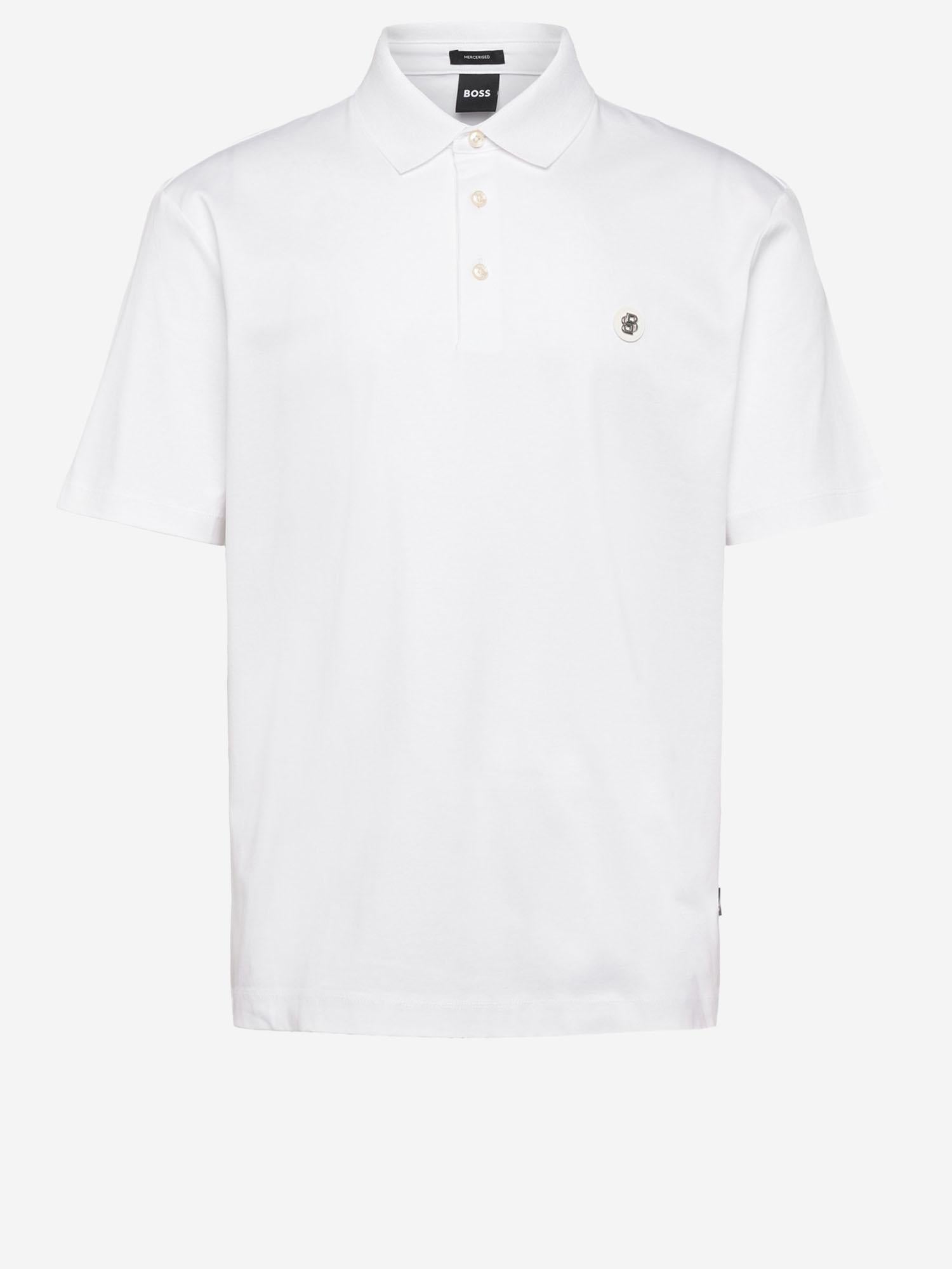 Polo in cotone con logo 50555829 100 HUGO BOSS 