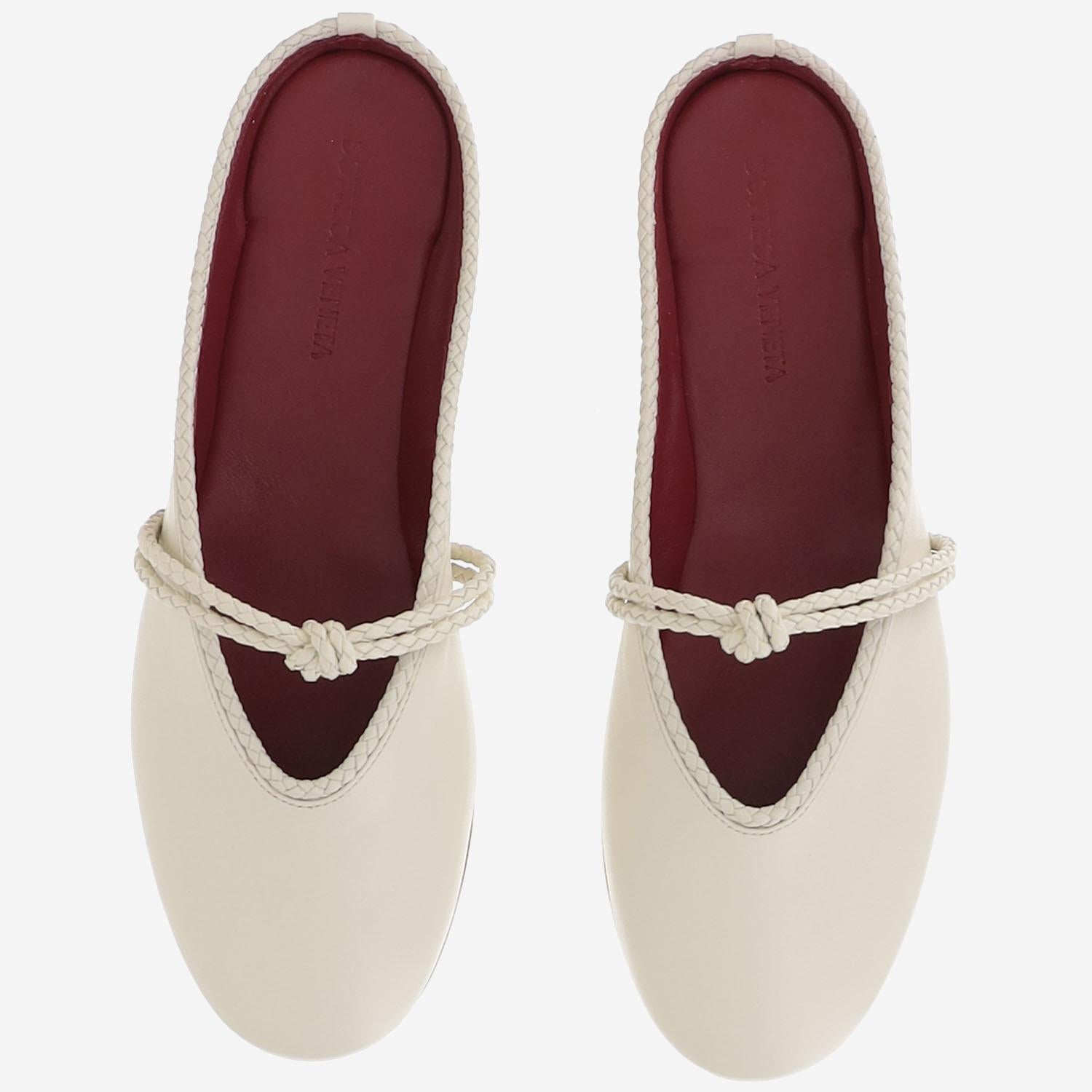 MULES ROSA IN PELLE 855863 VBSD09031 BOTTEGA VENETA 