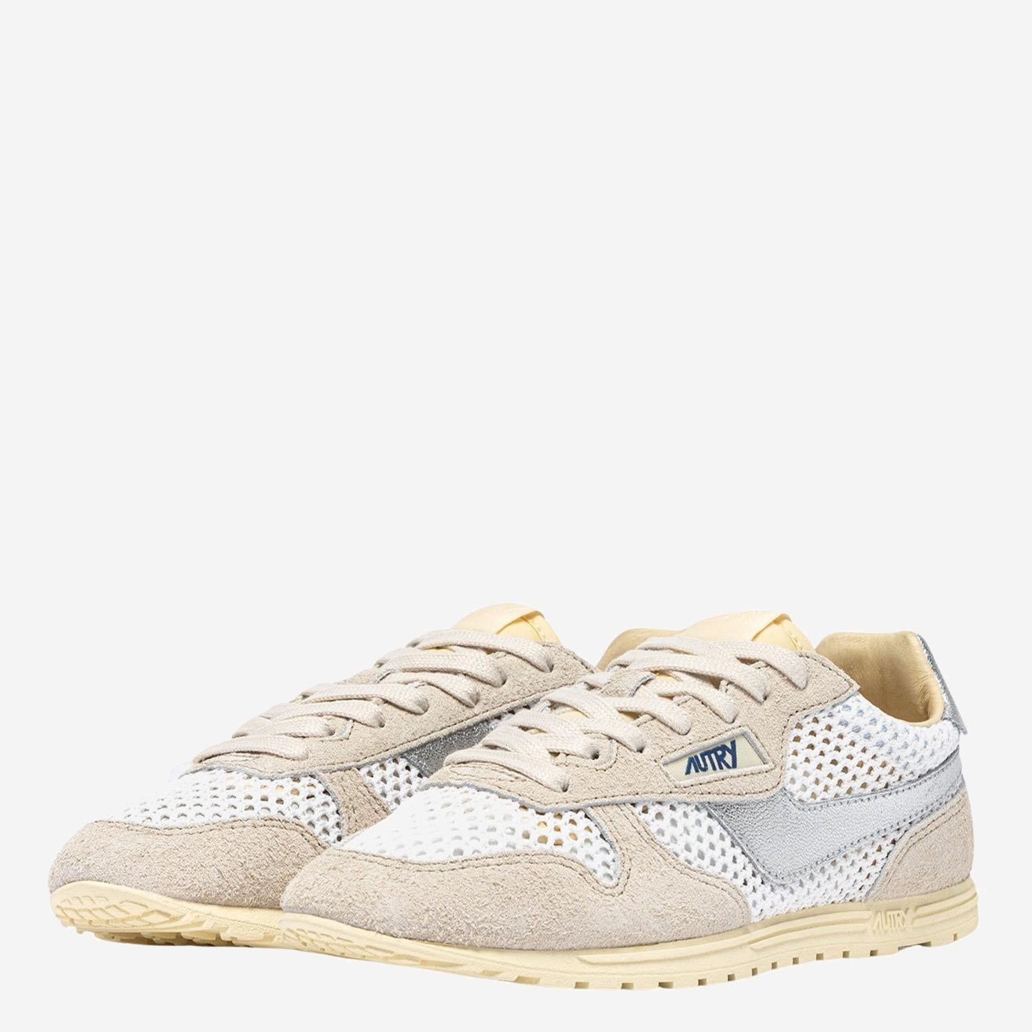SNEAKERS WINDSPIN LOW WSLWKD03 KNITSUELEAWHTSILV AUTRY 