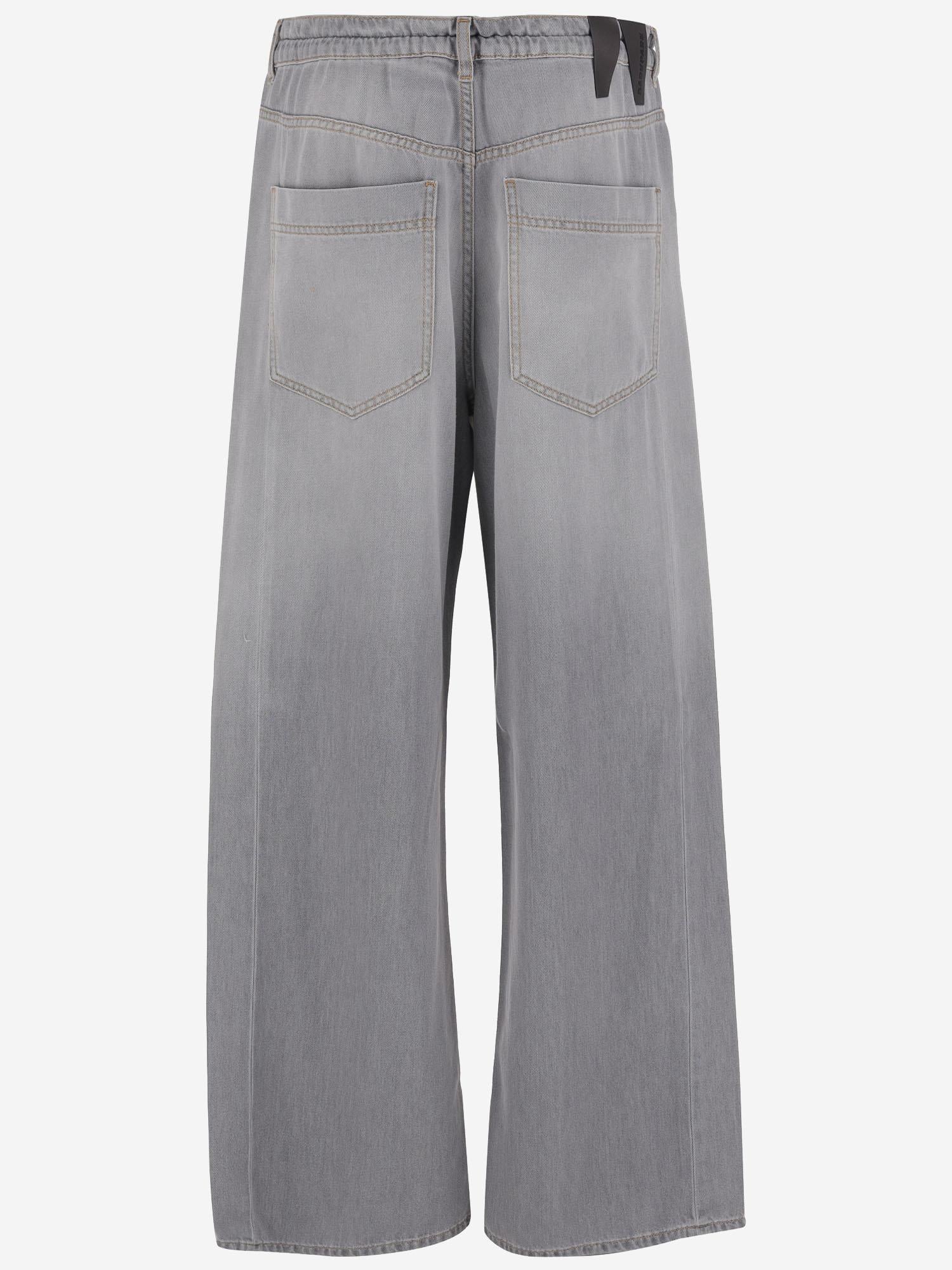 PANTALONI AMPI IN COTONE E LYOCELL WTR37 TBW01W115 DARKPARK 