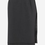 GONNA IN MISTO LANA CON ORLO GREZZO S51ME0045 MTN107855M MAISON MARGIELA 