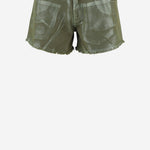 PANTALONI CORTI IN COTONE CON ORLO SFRANGIATO DAM25M04. ARMY DONT @ ME 