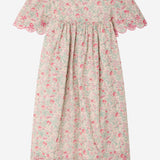ABITO LYSIANE IN COTONE CON MOTIVO A FIORI S06GDRW00037 528 BONPOINT KIDS 