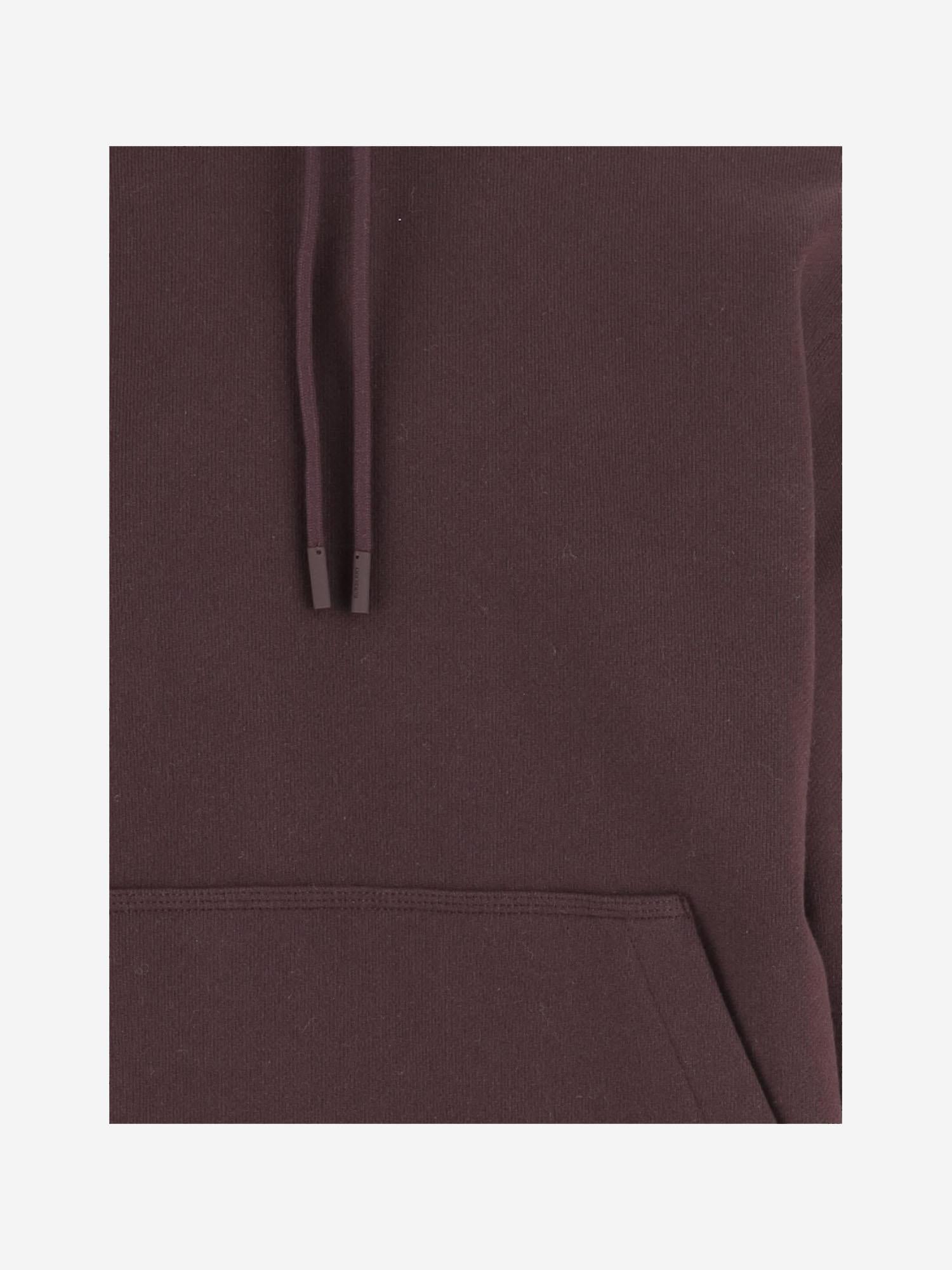 FELPA IN COTONE CON PATCH CHECK 8114990 WINE RED BURBERRY 