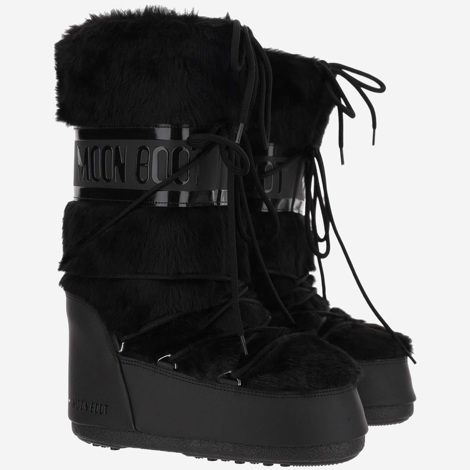 MOON BOOT ICON IN ECOPELLICCIA 1408900 N001 MOON BOOT 