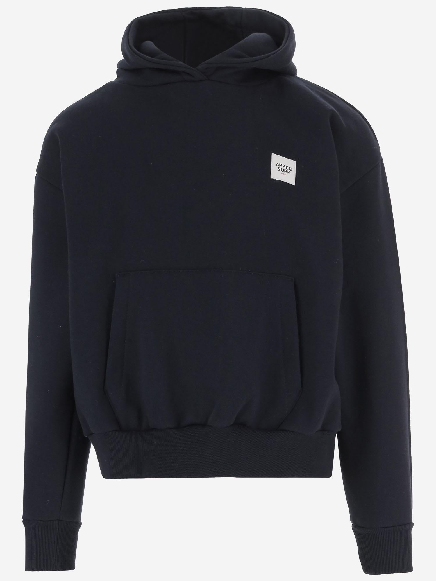 FELPA IN MISTO COTONE CON LOGO 47HOODIEBOULEDENEIGE BLU APRES SURF 