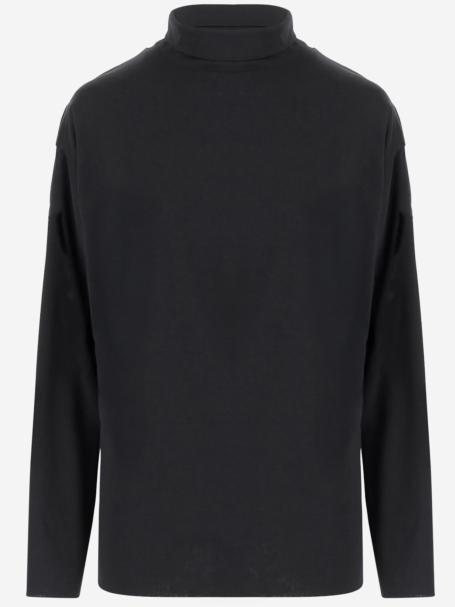 MAGLIA ANAPOLIS IN SETA E COTONE 10452K704 BLK THE ROW 