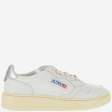 SNEAKERS MEDALIST LOW IN PELLE AULWLL05 WHTSILVER AUTRY 