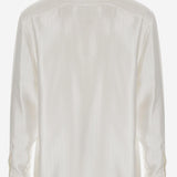 CAMICIA IN PIQUÉ DI SATIN A RIGHE 819096 Y2L919988 SAINT LAURENT 