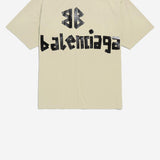 T-SHIRT CON LOGO LETTERING IN COTONE 764235 TSVK19501 BALENCIAGA 