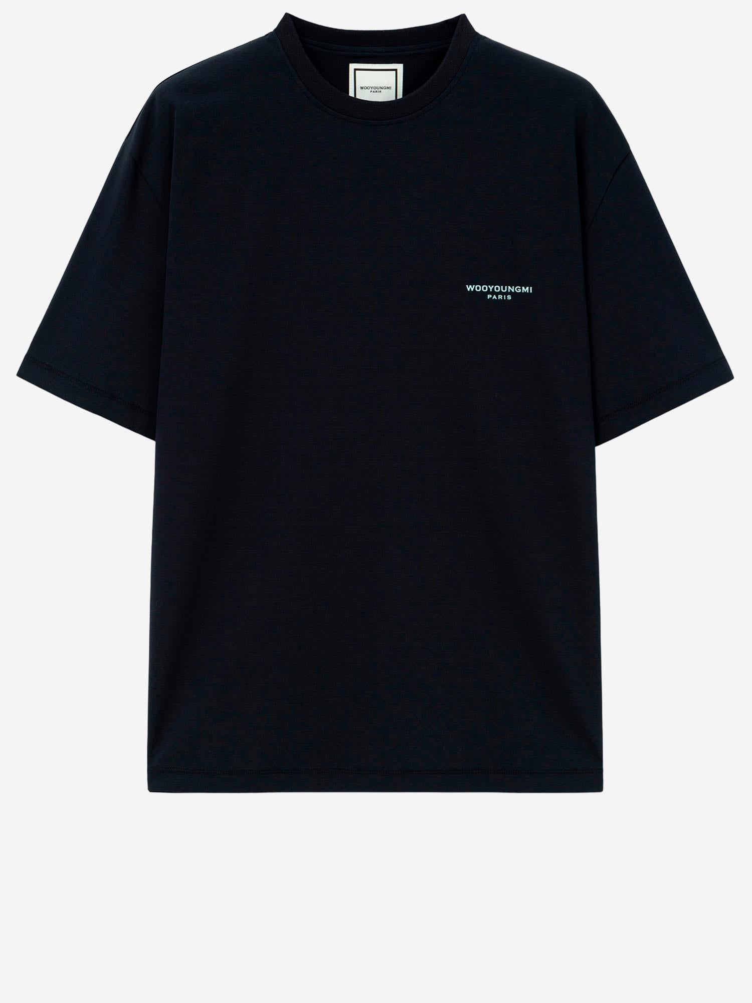 T-SHIRT IN COTONE CON LOGO W261TS09 704N WOOYOUNGMI 