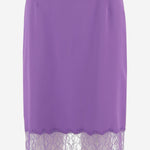 GONNA IN VISCOSA CON INSERTO IN PIZZO 846202 ZATWW5007 GUCCI 