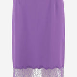 GONNA IN VISCOSA CON INSERTO IN PIZZO 846202 ZATWW5007 GUCCI 