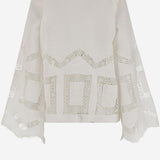 TOP IN LINO CON RICAMI LVSSS2025203  LUG VON SIGA 
