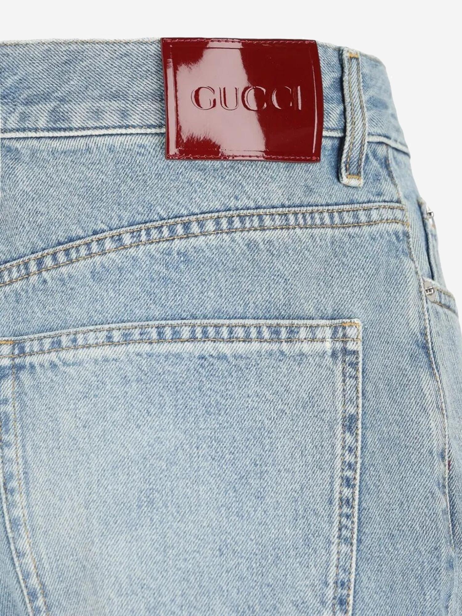 JEANS IN DENIM DI COTONE 857909 XDDD24009 GUCCI 