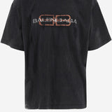 T-SHIRT IN COTONE CON LOGO 764235 TTVD61041 BALENCIAGA 