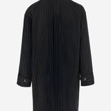 CAPPOTTO IN MISTO CASHMERE CON MOTIVO A RIGHE GM002277 TE17628O8007 GIORGIO ARMANI 