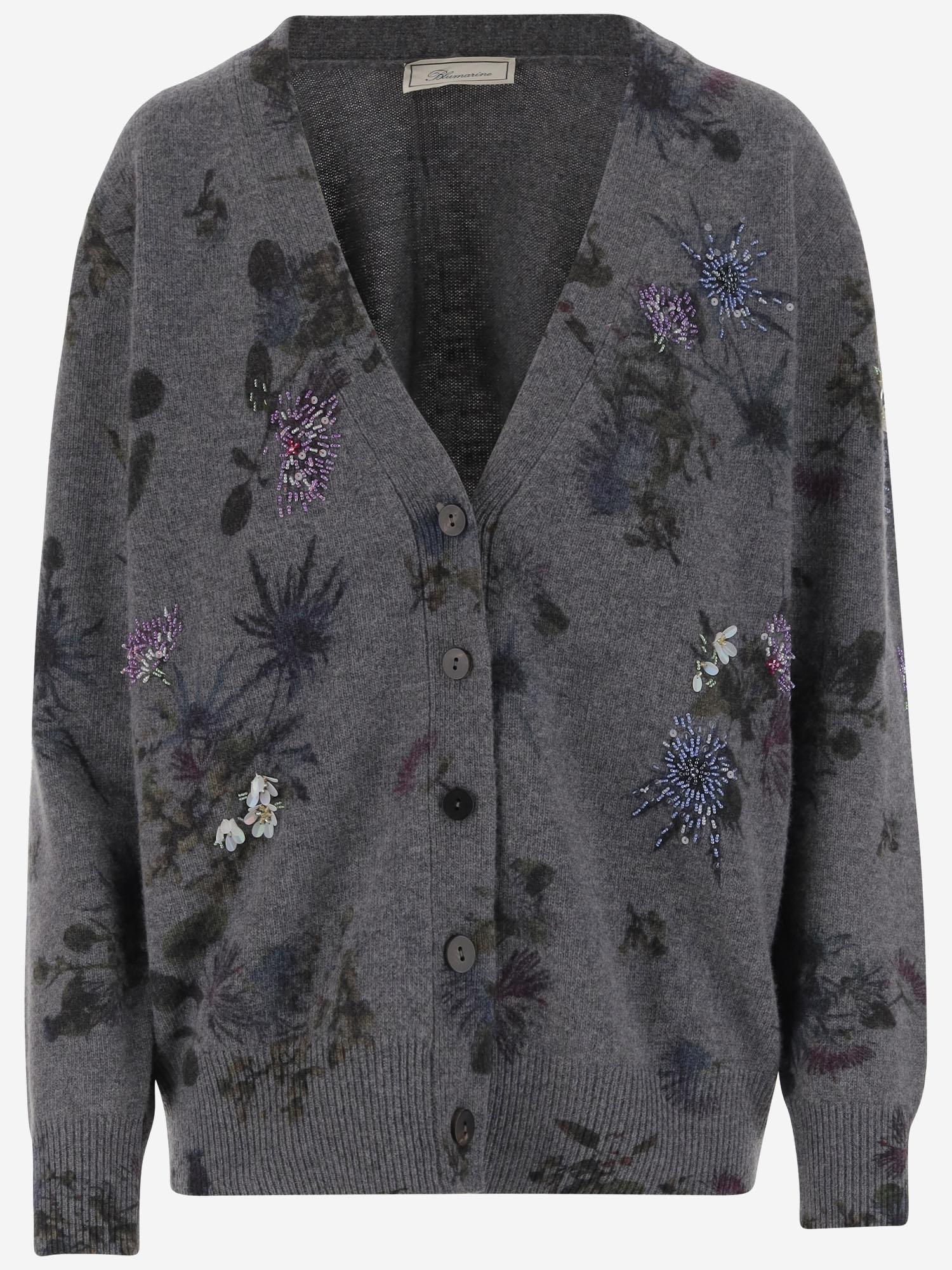 Maglia IN COTONE CON strass A544M178A F9866 BLUMARINE 