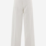 PANTALONI IN COTONE CON GAMBA AMPIA S26398 0100 SASUPHI 