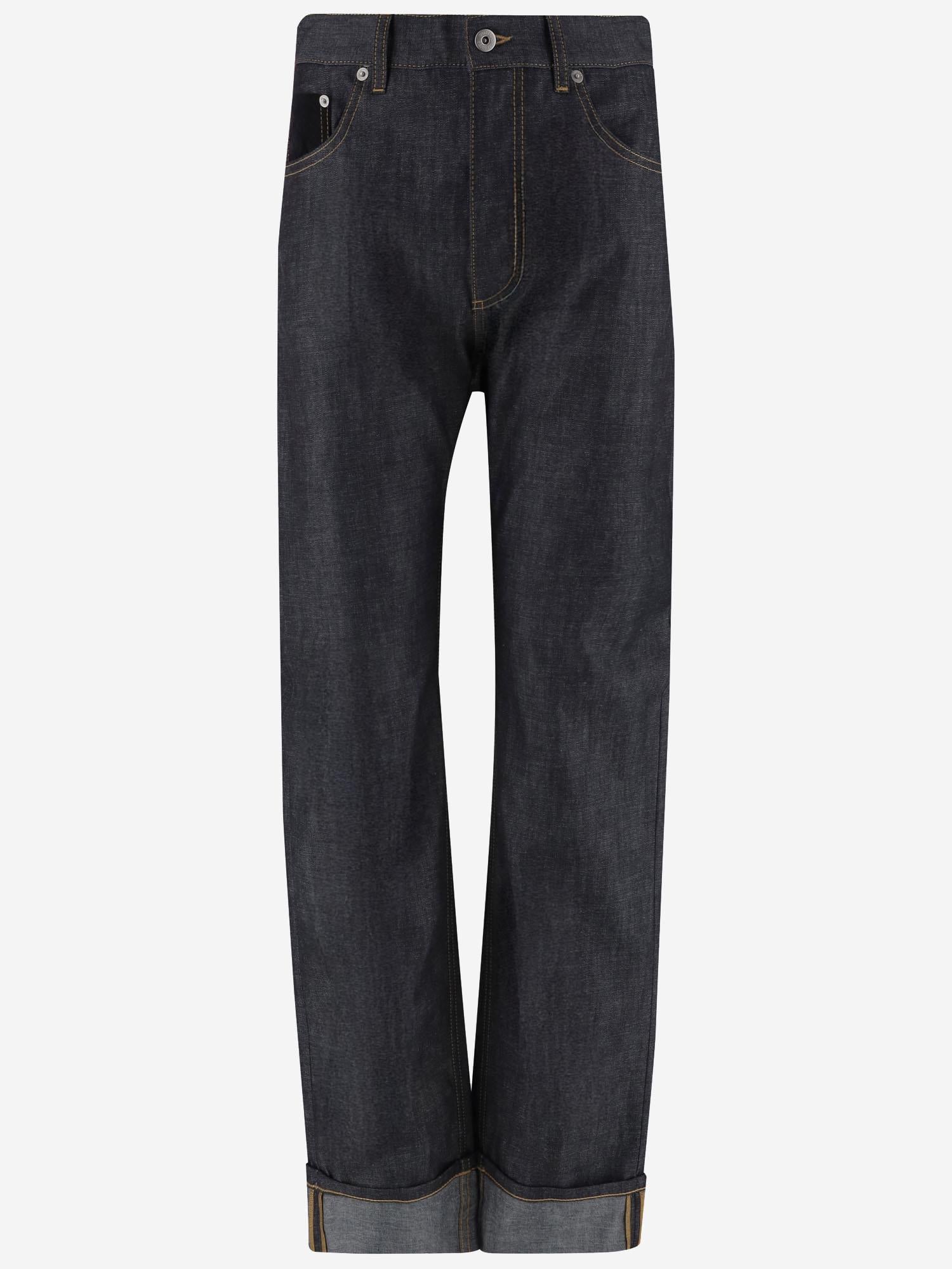 JEANS IN COTONE CON RISVOLTO 831605 V5SN04245 BOTTEGA VENETA 