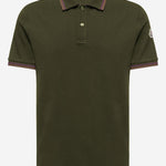 Polo in cotone con logo 8A00005 89A16818 MONCLER 