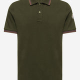 Polo in cotone con logo 8A00005 89A16818 MONCLER 