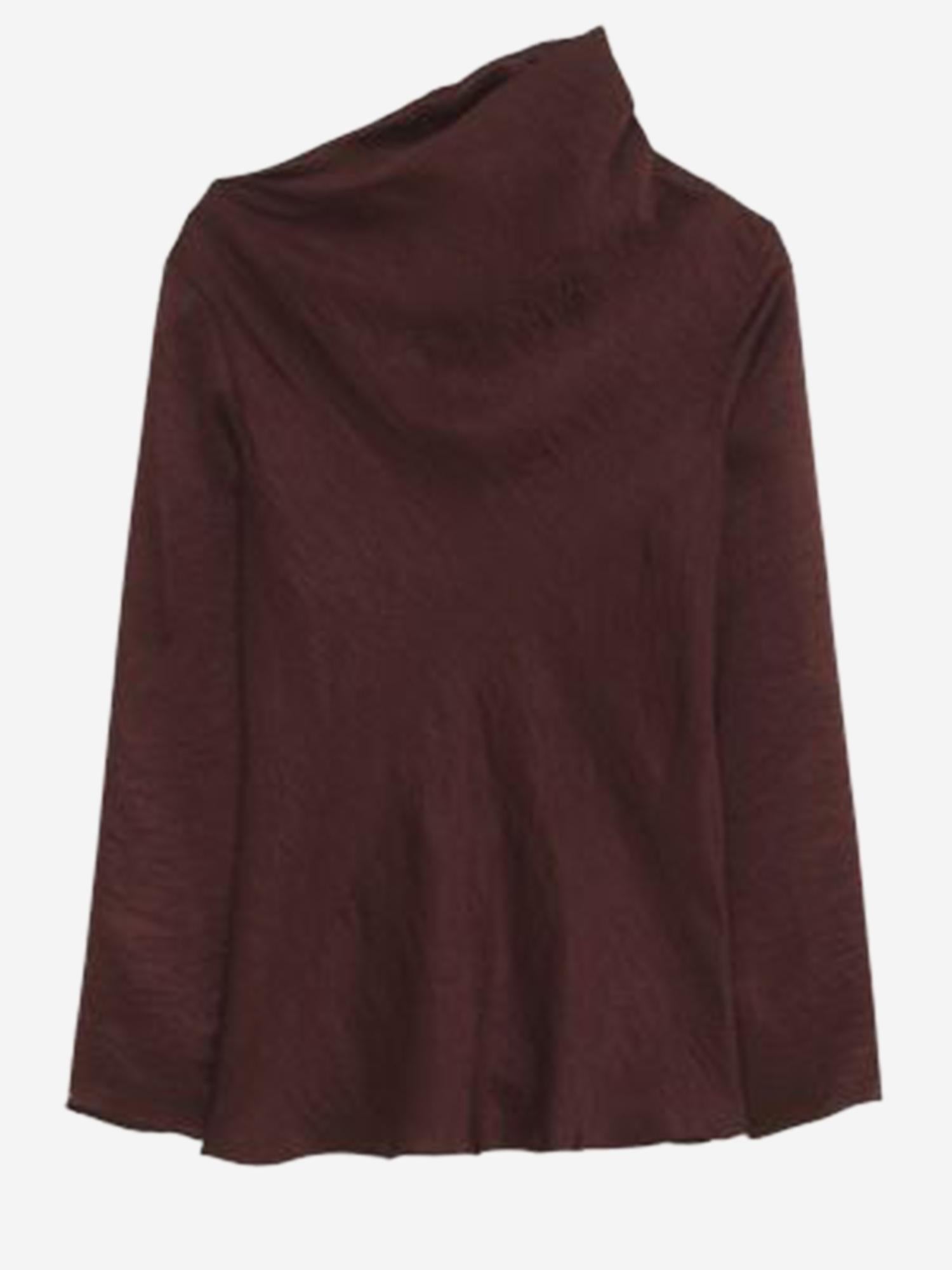 MAGLIA LUSTER IN RAYON AW25T2528W170 MERLOT LAUREN MANOOGIAN 