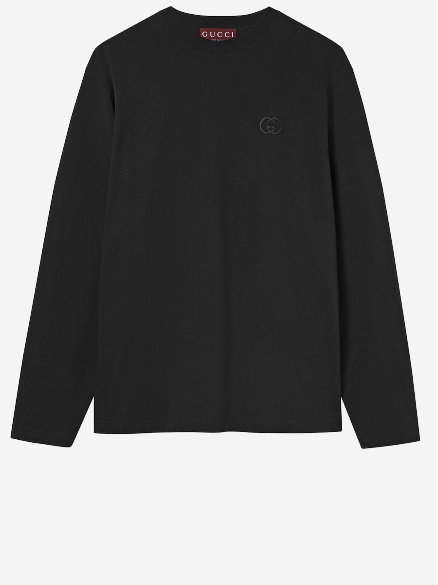 T-SHIRT A MANICHE LUNGHE IN COTONE 815127 XJHKE1043 GUCCI 