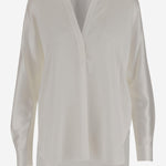 Blusa in raso di seta VR84511926 137OWT VINCE 