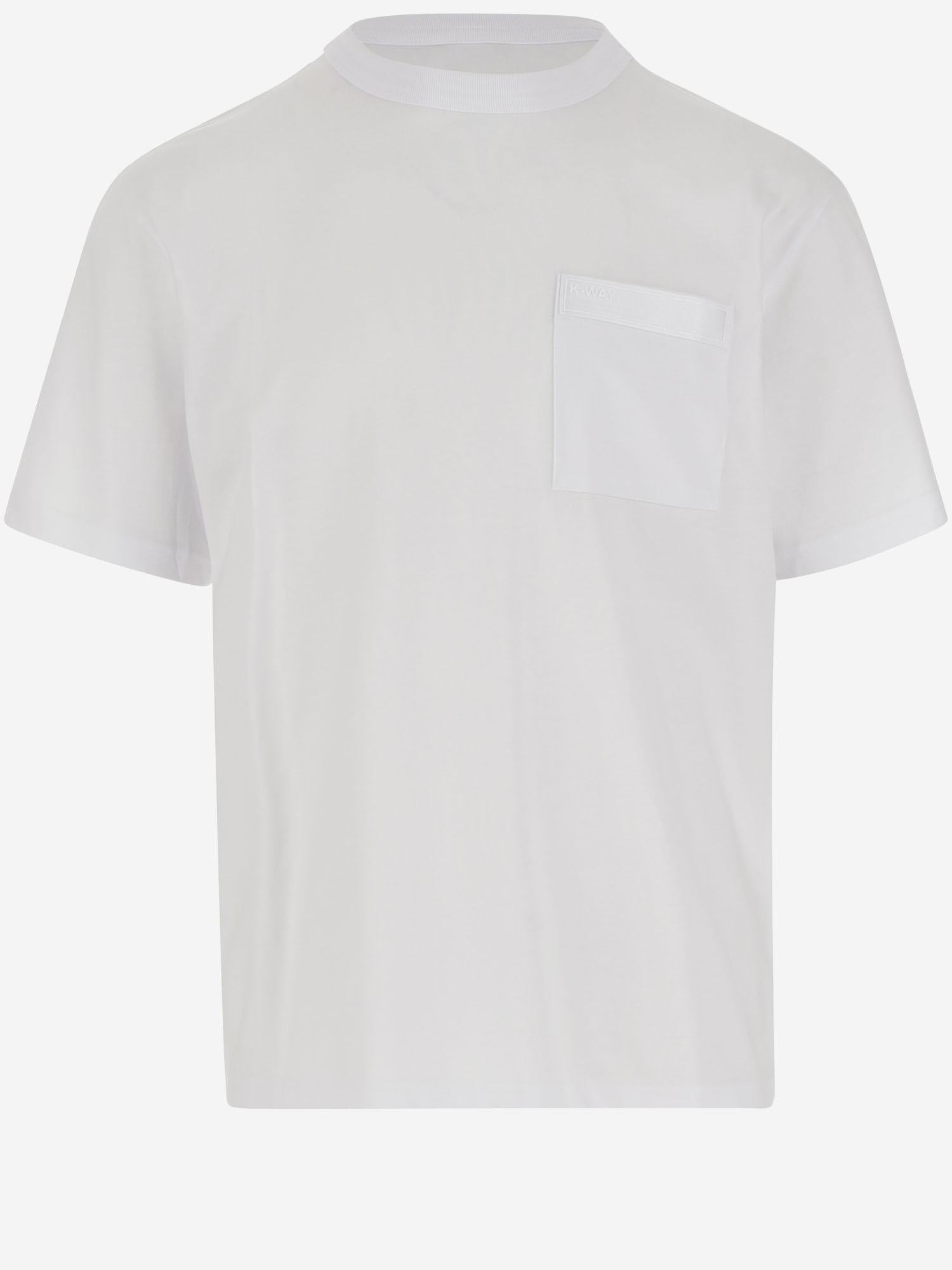 T-SHIRT IN COTONE CON tasca K2135HW 001 K-WAY 