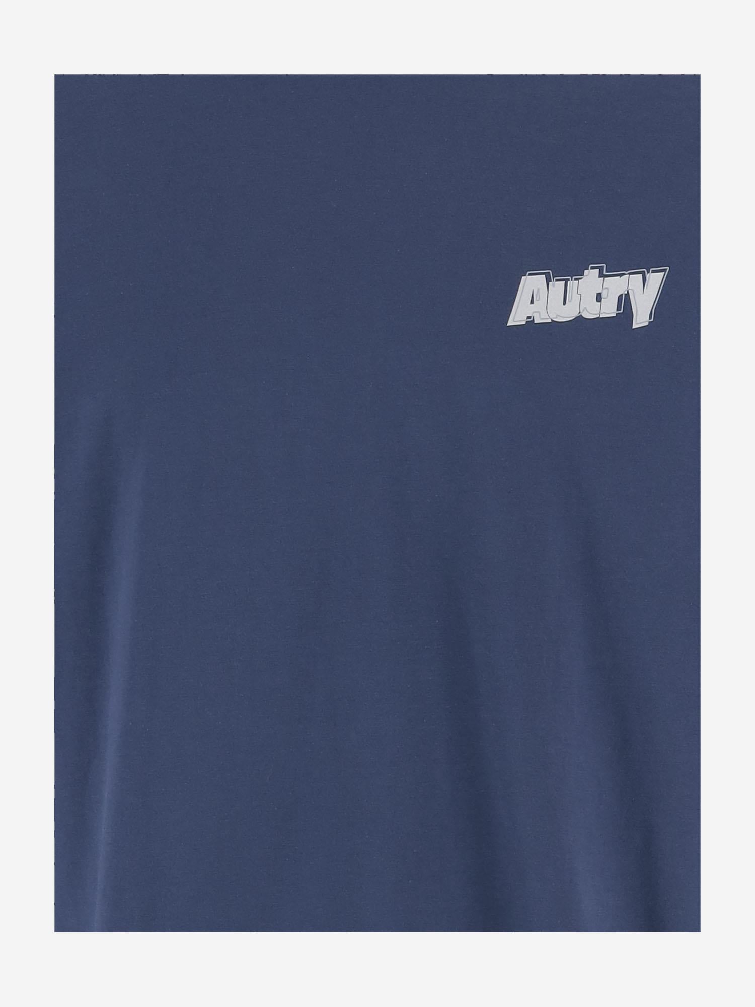 T-shirt in cotone con logo TSPM045R JERSEYDRONE AUTRY 