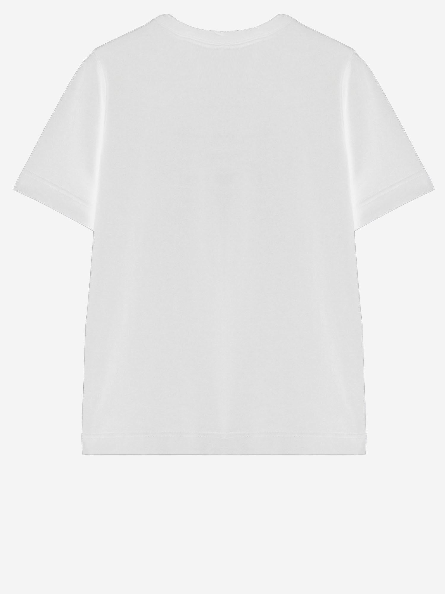 T-SHIRT  IN COTONE CON LOGO 8118978 CHALK BURBERRY 