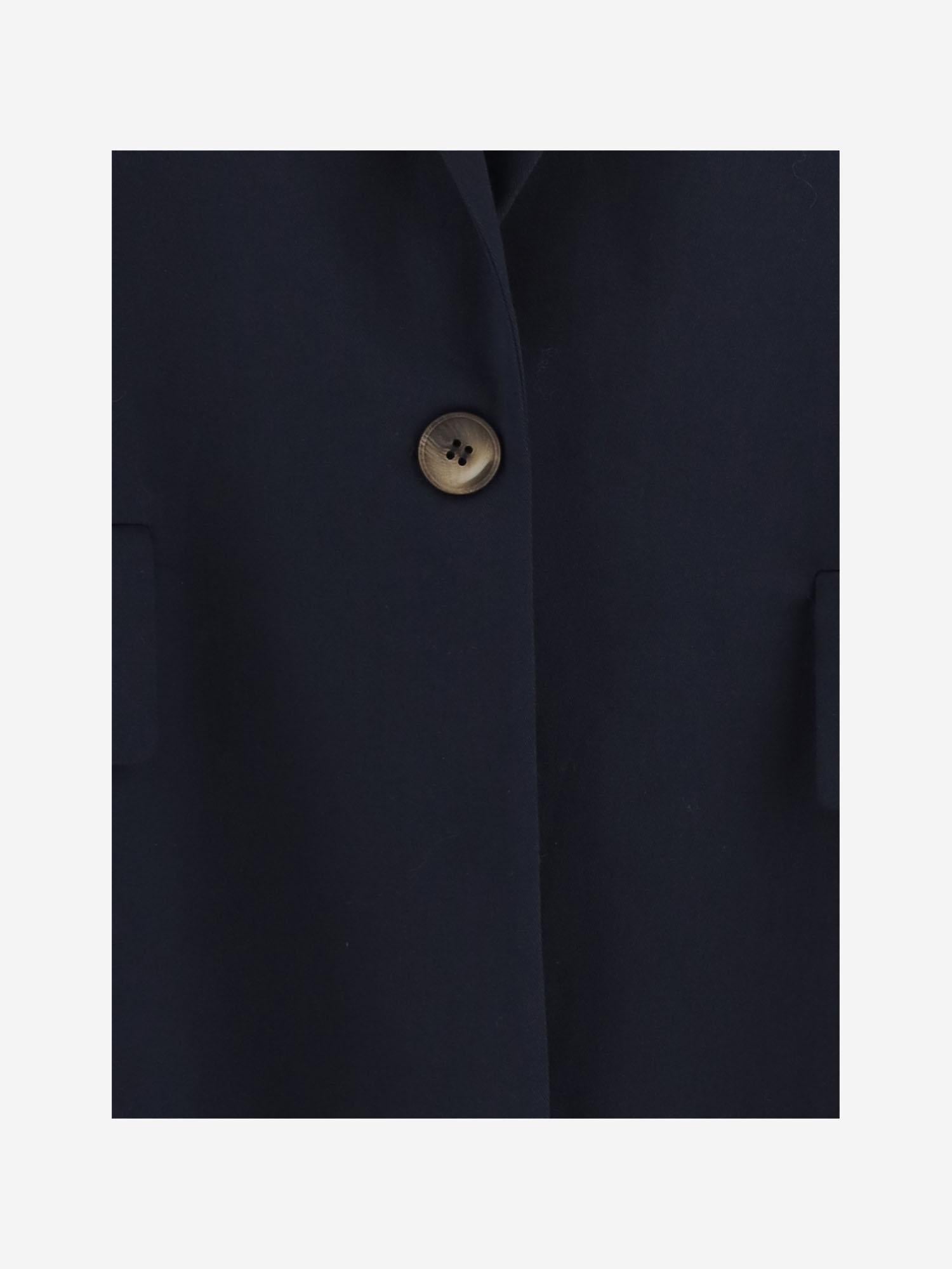 GIACCA OVERSIZE IN COTONE CON CHIUSURA MONO BOTTONE 4113 43785859 F.IT 