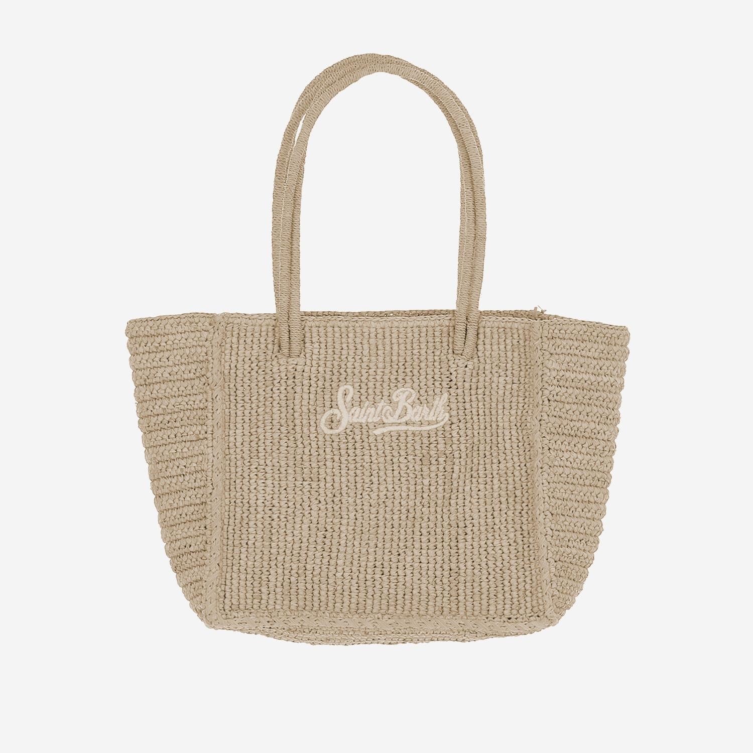 BORSA A MANO IN RAFIA CON LOGO HAND002 00222L MC2 SAINT BARTH 