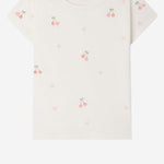 T-SHIRT IN COTONE CON MOTIVO A CILIEGIE S06GTSK00009 102 BONPOINT KIDS 