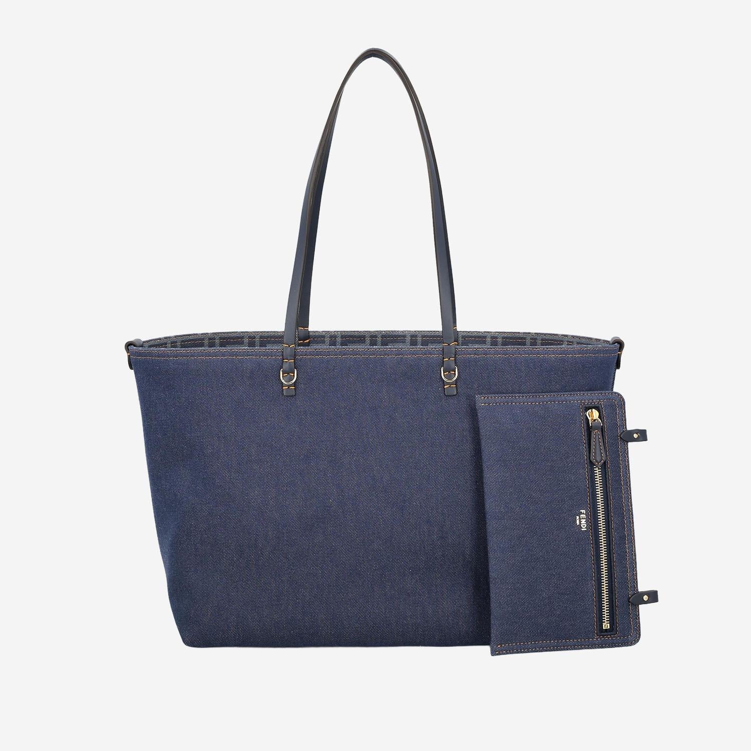 BORSA TOTE ROLL REVERSIBILE 8BH428 AWPOF0NAP FENDI 