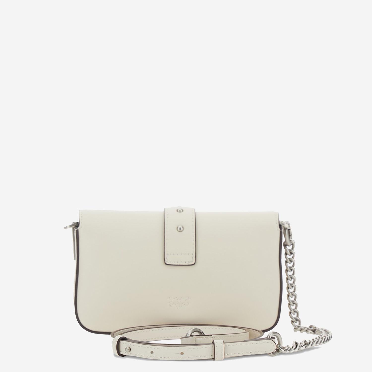 BORSA LOVE ONE IN PELLE CON LOGO 105353 A0QOZ14O PINKO 