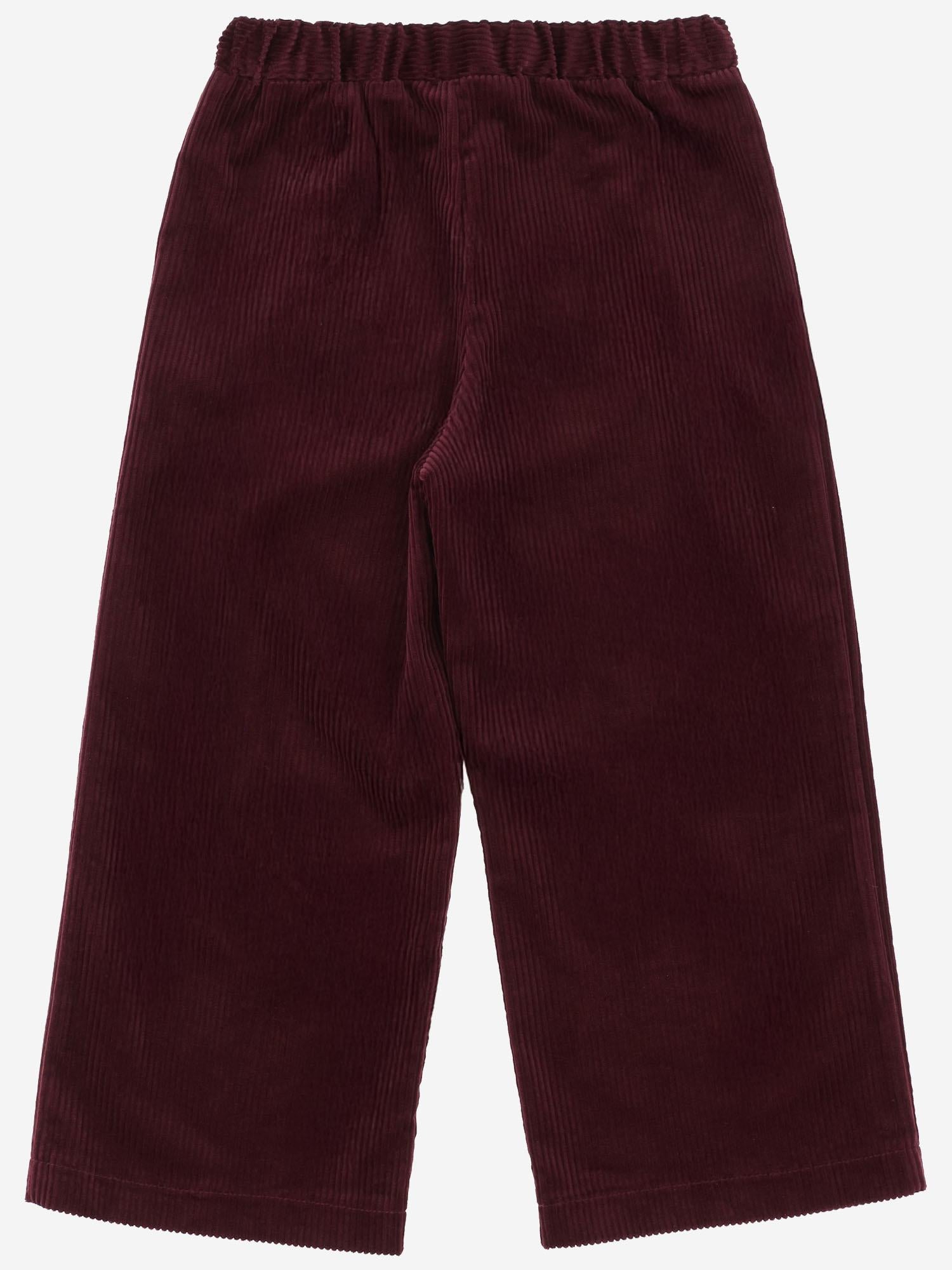 PANTALONI IN VELLUTO A COSTE THELMA 72 NICOLETTA FANNA KIDS 
