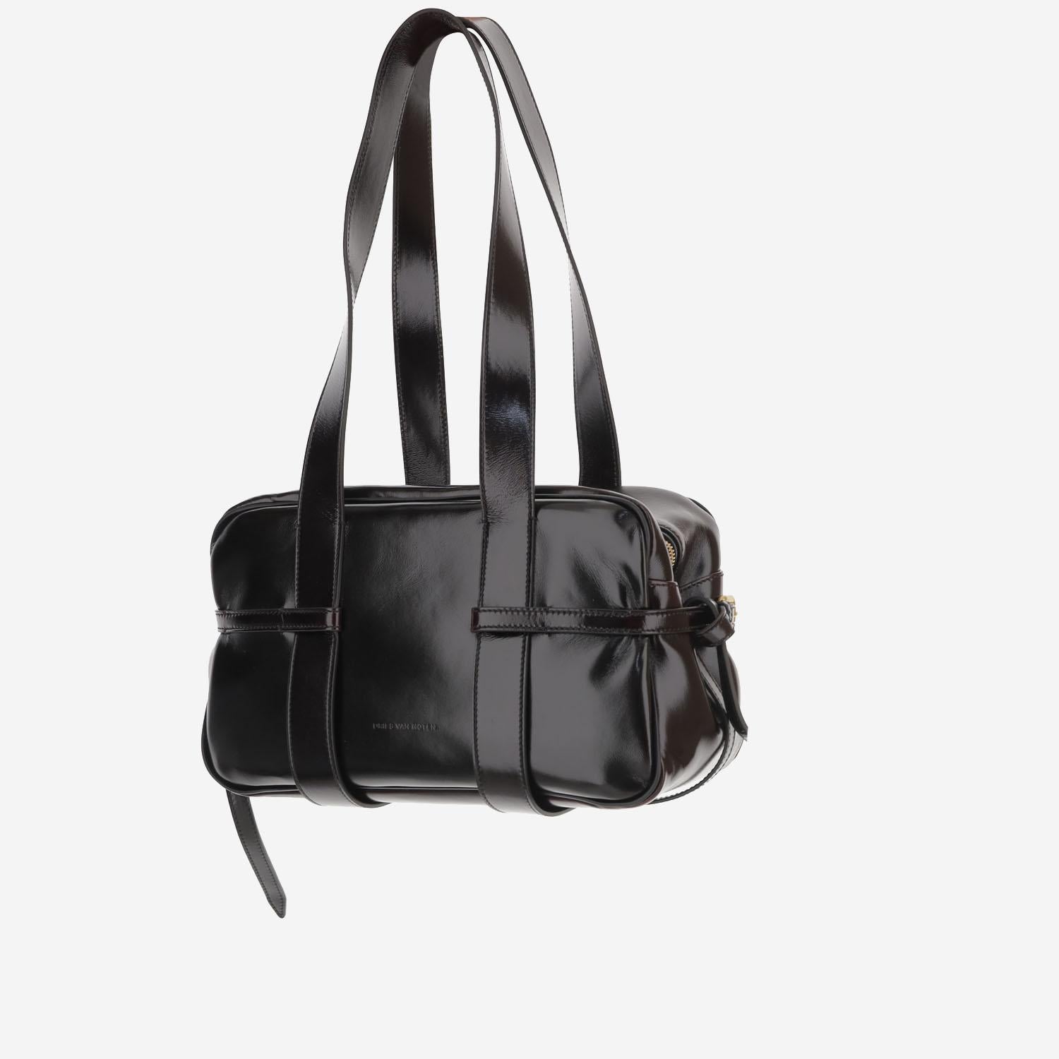 BORSA A SPALLA IN PELLE LUCIDA 011547 118704 DRIES VAN NOTEN 